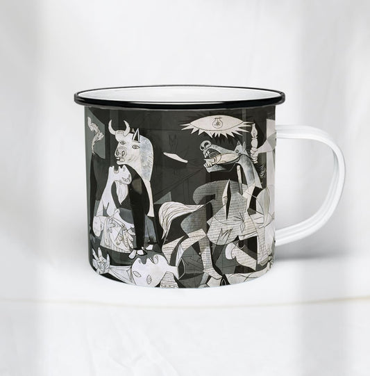 Taza de peltre Guernica