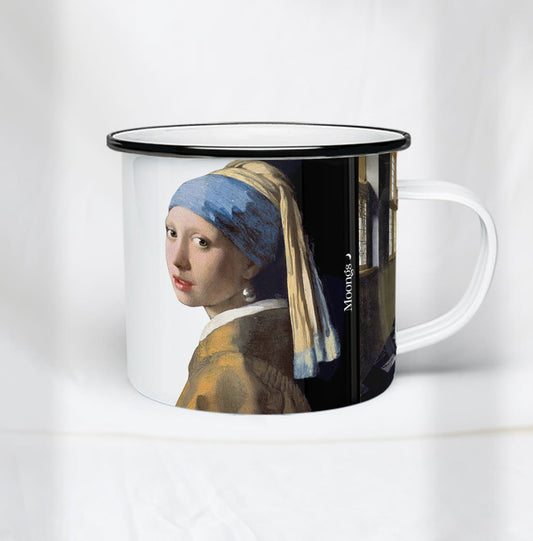 Taza de peltre La joven de la perla