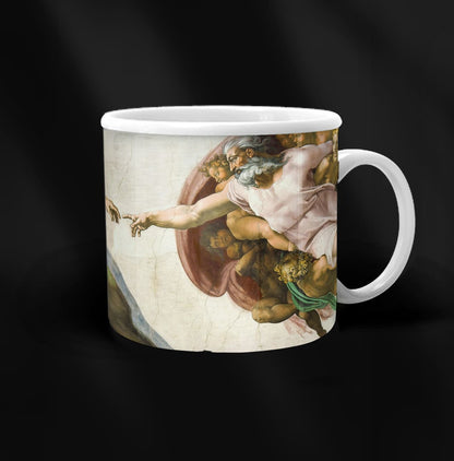 Taza de cerámica -  Miguel Ángel La creación de Adán