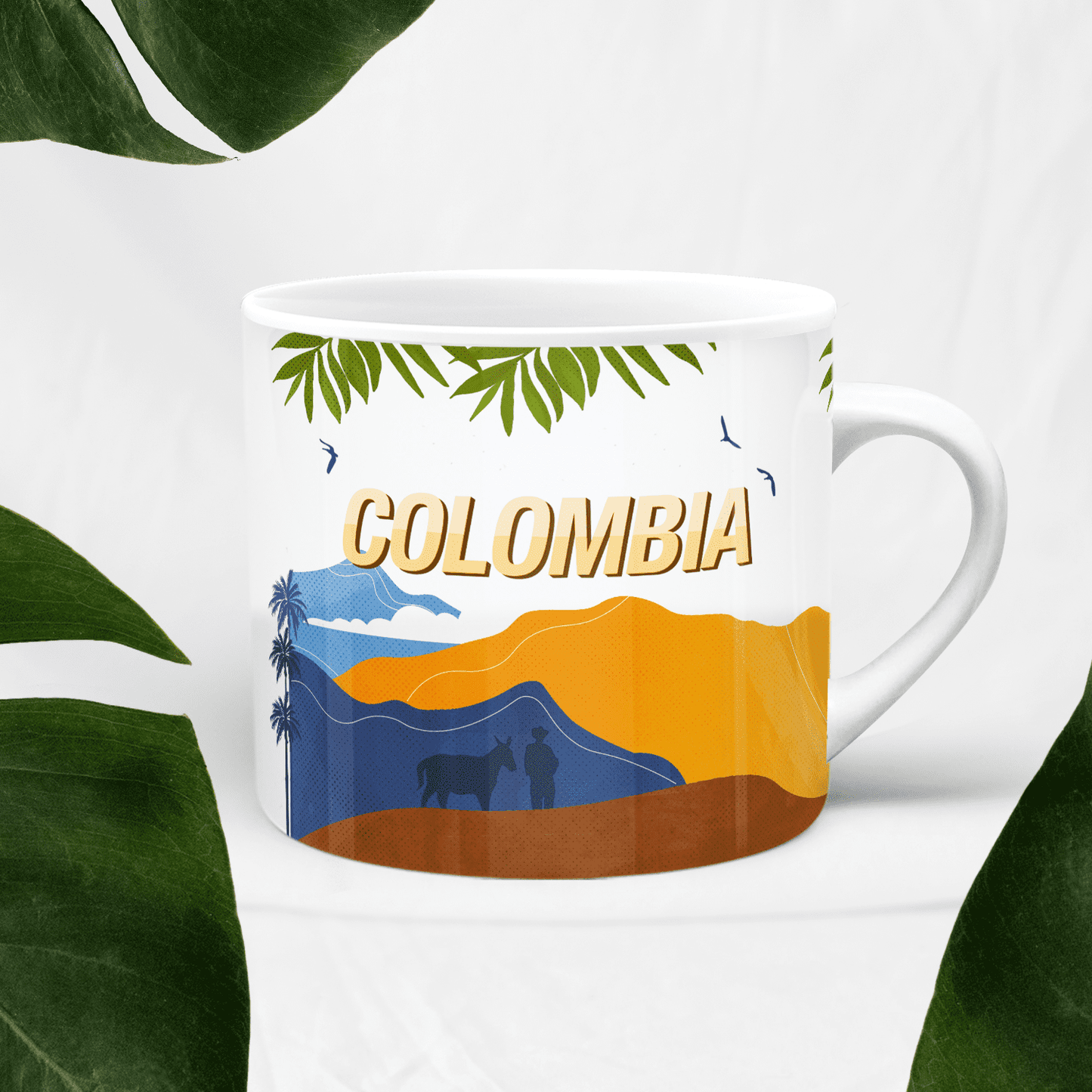 Taza de cerámica - Colombia paisaje