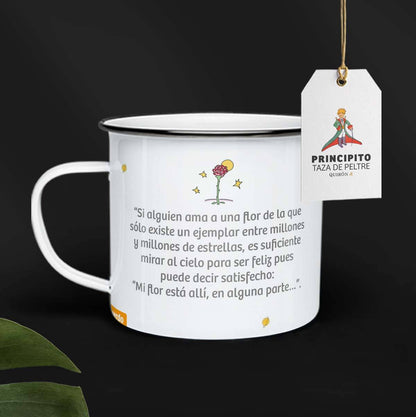 Taza de peltre Principito - El valor de ciertas cosas