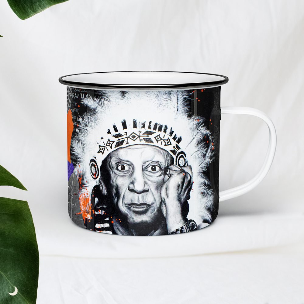 Taza de peltre Picasso