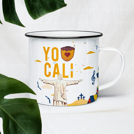 Taza de peltre Yo amo Cali