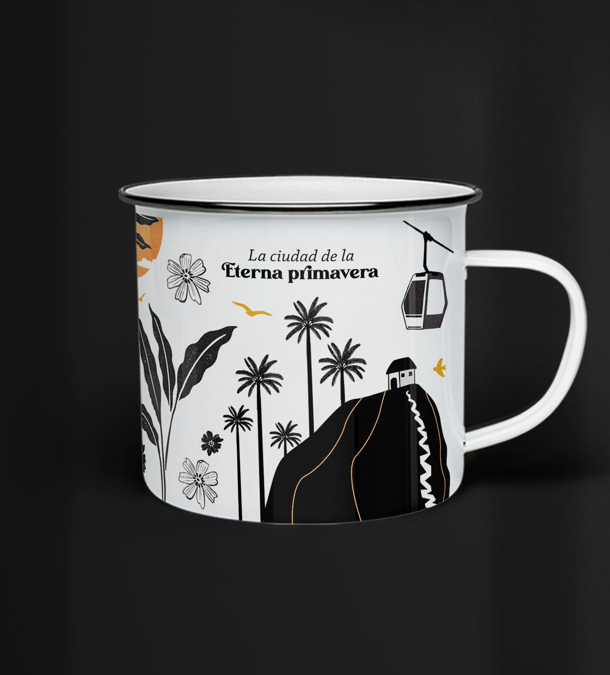 Taza de peltre Medellín